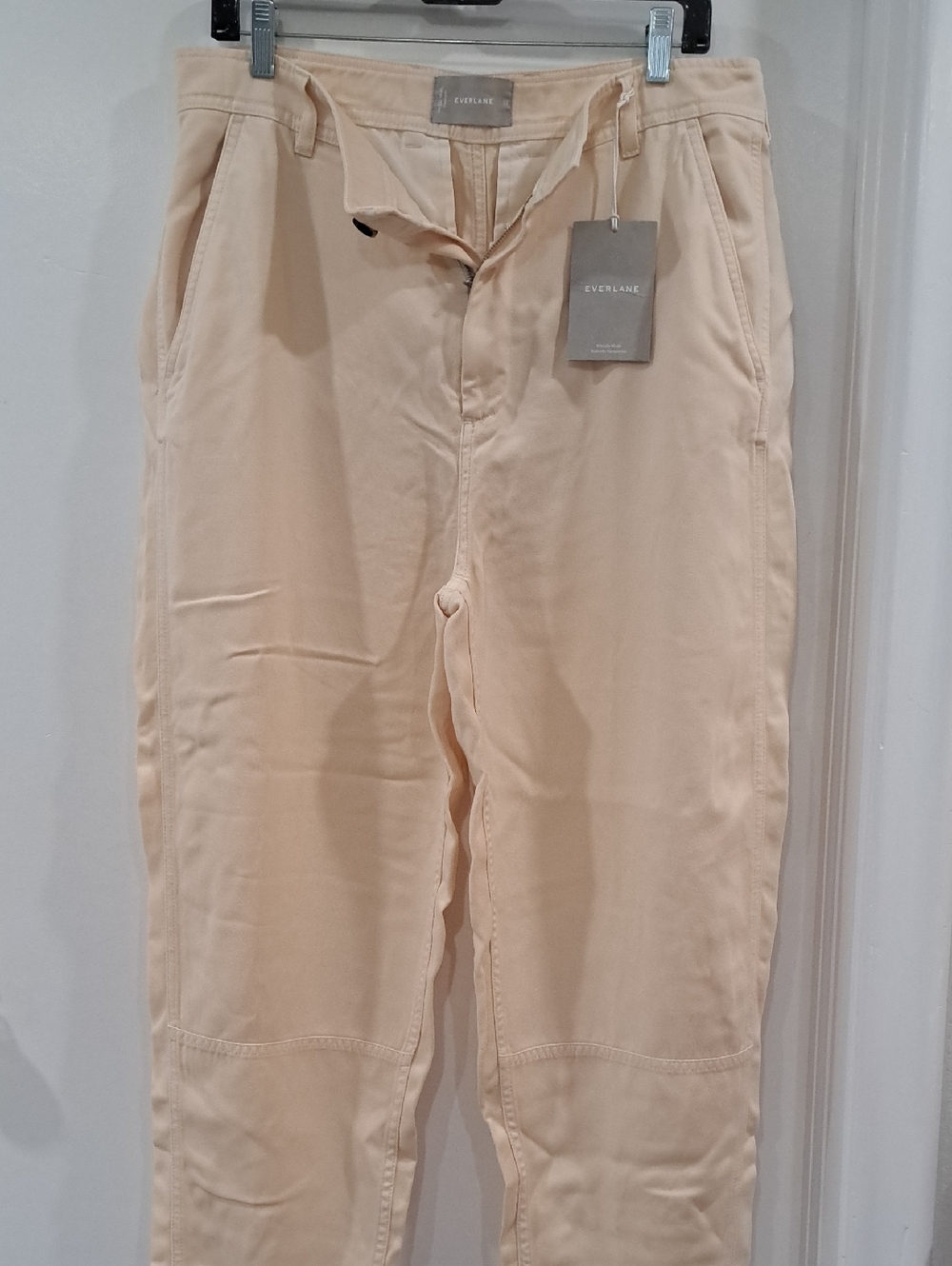 Everlane Beige Drawstring Utility Pants